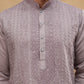 Men’s Silk Blend Embroidered Kurtas  ( HOPKO 003Purple )  [RT] [O-2]