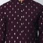 Men's Foil Printed Silk Blend Kurtas ( ANMKO 283Purple )  [RT] [L-2]