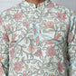 Floral Print Kurtas with Thread Work Embroidery ( ANMKO 284Pista ) [RT] [H-4]