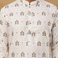 Silk Blend Traditional Printed Kurtas ( HOPKO 014White )  [RT] [P-2]