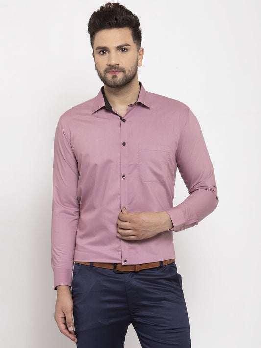 Indian Needle Magenta Formal Shirt with black detailing ( SF 411Magenta )
