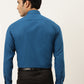 Indian Needle Pecock Green Formal Shirt with black detailing ( SF 411Peacock )