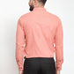 Indian Needle Peach Men's Cotton Solid Button Down Formal Shirts ( SF 734Peach )