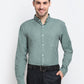 Indian Needle Green Men's Button Down Collar Cotton Formal Shirt ( SF 785Green )