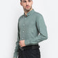 Indian Needle Green Men's Button Down Collar Cotton Formal Shirt ( SF 785Green )