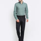 Indian Needle Green Men's Button Down Collar Cotton Formal Shirt ( SF 785Green )