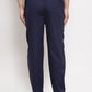 Indian Needle Men's Navy Blue Solid Cotton Track Pants ( JOG 011Navy )