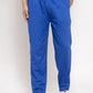 Indian Needle Men's Blue Solid Cotton Track Pants ( JOG 011Royal-Blue )
