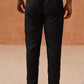 Solid Cotton Pyjama For Men ( ANKPJ 006 Black )