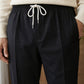 Men Pack of 2 Solid Cotton Pyjamas ( ANKPJ 006White-Black Pack-2 )