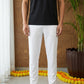 Men Pack of 2 Solid Cotton Pyjamas ( ANKPJ 006White Pack-2 )
