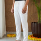 Men Pack of 2 Solid Cotton Pyjamas ( ANKPJ 006White Pack-2 )