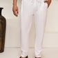 Solid Cotton Pyjama For Men ( ANKPJ 006 White )