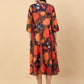 Floral Printed Anarkali Kurta ( ANKW 1526 Navy )