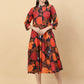 Floral Printed Anarkali Kurta ( ANKW 1526 Navy )
