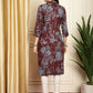 Floral Printed Straight Kurta ( ANKW 1539Maroon )