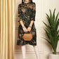 Floral Printed Straight Kurta ( ANKW 1539Olive )