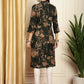 Floral Printed Straight Kurta ( ANKW 1539Olive )