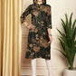 Floral Printed Straight Kurta ( ANKW 1539Olive )