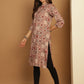 Floral Printed Straight Kurtas ( ANKW 1547 Beige )