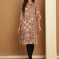 Floral Printed Straight Kurtas ( ANKW 1547 Beige )