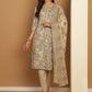 Grey Printed Straight Kurta With Trousers & Dupatta ( ANKW PS D 1548 Grey )