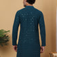 Embroidered and Sequinned Kurta with Pyjamas ( ANMKP B-P 171Blue )