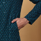 Embroidered and Sequinned Kurta with Pyjamas ( ANMKP B-P 171Blue )