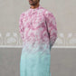 Printed & Embroidered Kurta ( ANMKO 197Magenta ) [RT] [ H2 ]