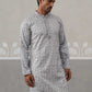 Embroidered Straight Kurta for Men ( ANMKO 237Grey )  [RT] [B-2]
