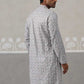 Embroidered Straight Kurta for Men ( ANMKO 237Grey )  [RT] [B-2]