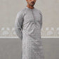 Embroidered Straight Kurta for Men ( ANMKO 237Grey )  [RT] [B-2]