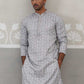 Embroidered Straight Kurta for Men ( ANMKO 237Grey )  [RT] [B-2]