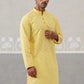Embroidered Cotton Kurta ( ANMKO 258Lemon )  [RT] [P-10]