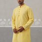 Embroidered Cotton Kurta ( ANMKO 258Lemon )  [RT] [P-10]