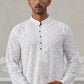 Embroidered Cotton Kurta ( ANMKO 258White )  [RT] [P-10]