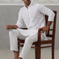 Embroidered Cotton Kurta ( ANMKO 258White )  [RT] [P-10]