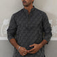 Woven Design Straight Kurta ( ANMKO 269Grey )  [RT] [P-13]