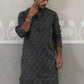 Woven Design Straight Kurta ( ANMKO 269Grey )  [RT] [P-13]