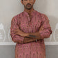 Classic Ethnic Wear Woven Design Kurtas ( ANMKO 270Pink )  [RT] [G-1-2]