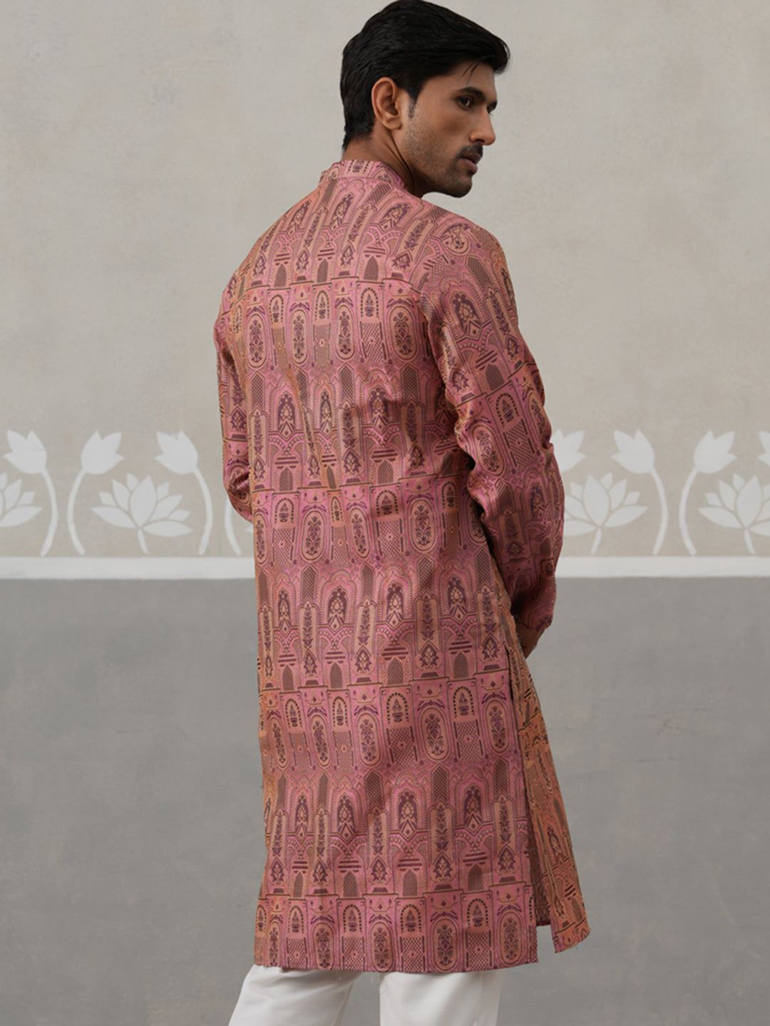 Classic Ethnic Wear Woven Design Kurtas ( ANMKO 270Pink )  [RT] [G-1-2]