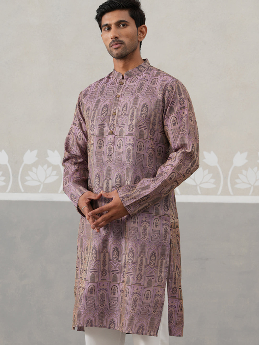Classic Ethnic Wear Woven Design Kurtas ( ANMKO 270Purple )  [RT] [G-1-2]