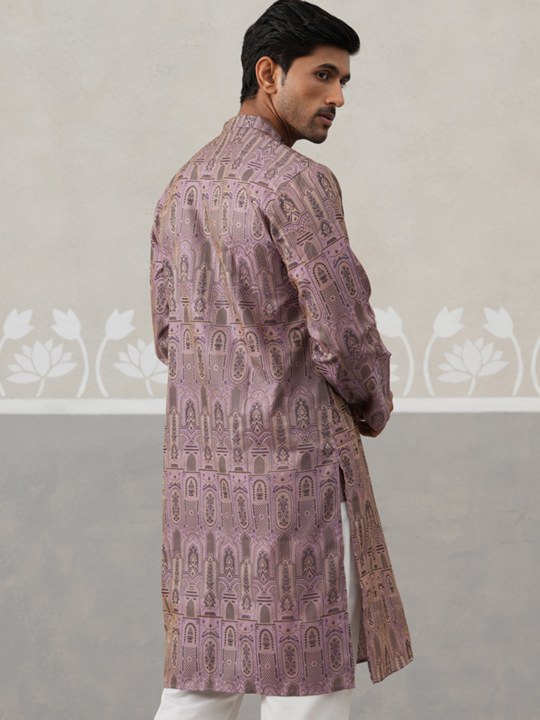 Classic Ethnic Wear Woven Design Kurtas ( ANMKO 270Purple )  [RT] [G-1-2]