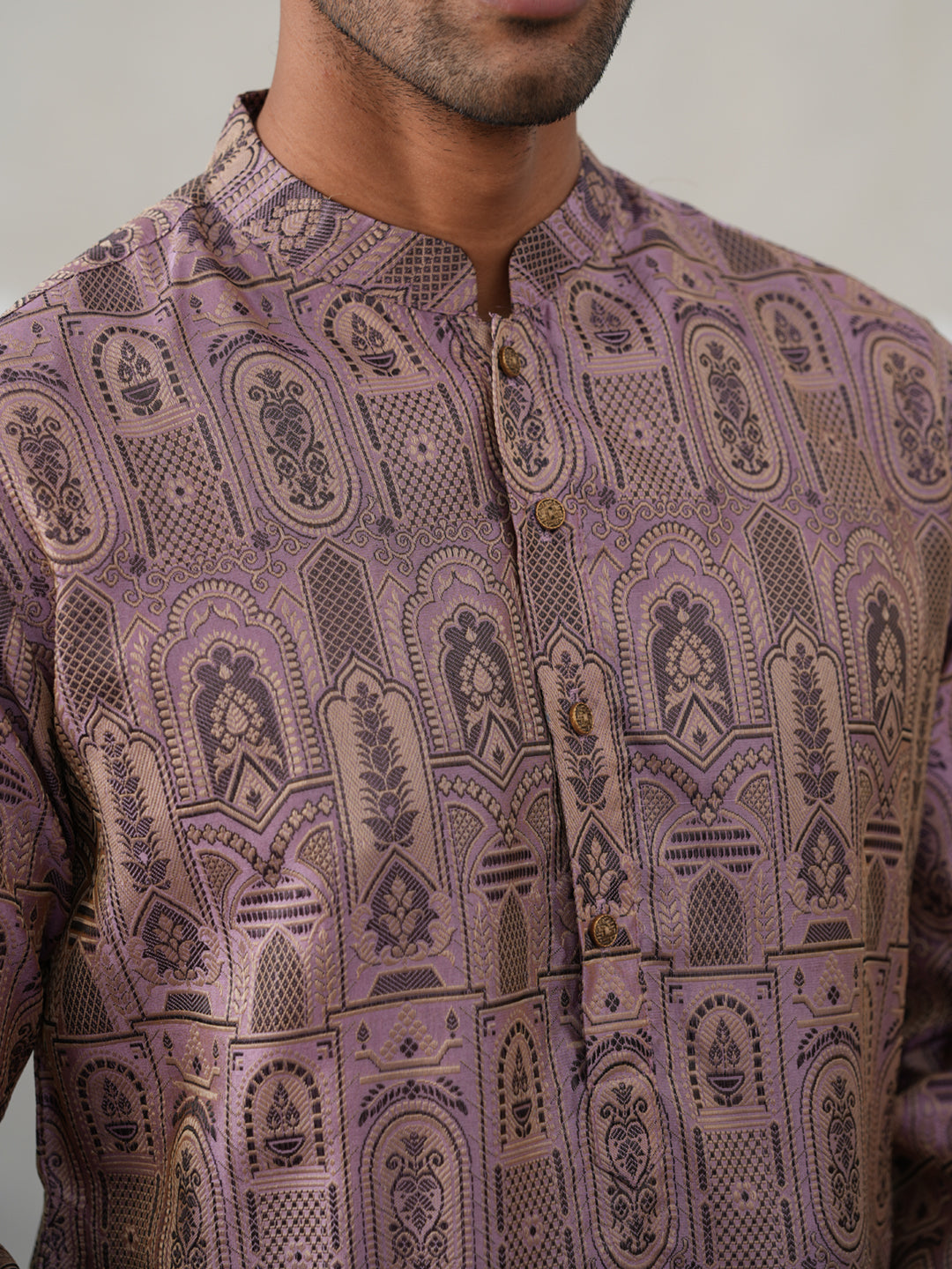 Classic Ethnic Wear Woven Design Kurtas ( ANMKO 270Purple )  [RT] [G-1-2]
