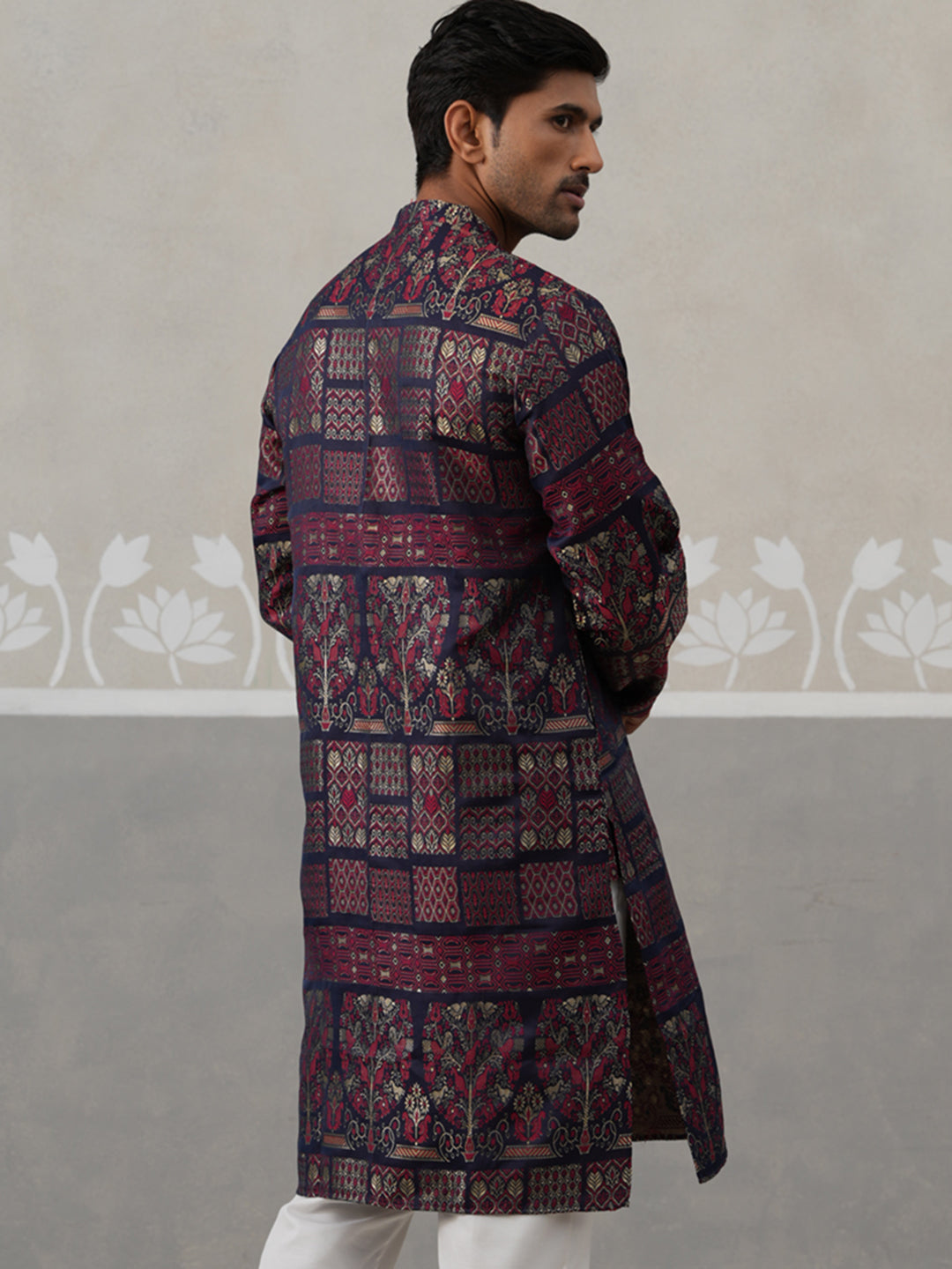 Maroon Woven Design Jacquard Kurtas ( ANMKO 271Maroon )  [RT] [M-7]
