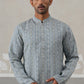 Elegant Jacquard Woven Design Kurtas ( ANMKO 272Blue )  [RT] [L-5]