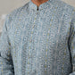 Elegant Jacquard Woven Design Kurtas ( ANMKO 272Blue )  [RT] [L-5]