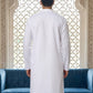 Solid Kurta Pyjama for Men ( ANMKP W 273White )