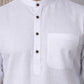 Solid Kurta Pyjama for Men ( ANMKP W 273White )