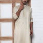 Men Silk Blend Festive Embroidered Kurtas ( ANMKO 286Beige )